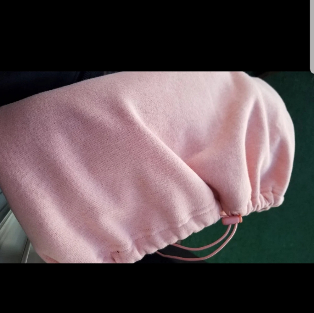 Adjustable Cinched Waist Crop Sweatshirt - Picture 10 of 11